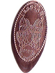 Pressed Penny - LEGOLAND California Castle Guards Minifigures Pattern