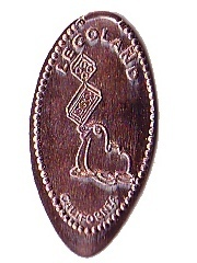 Pressed Penny - LEGOLAND California Seal Balancing Bricks Pattern