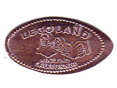 Pressed Penny - LEGOLAND California Miniland Mount Rushmore Pattern