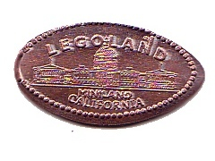 Pressed Penny - LEGOLAND California Miniland U.S. Capitol Building Pattern