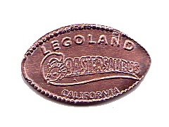 Pressed Penny - LEGOLAND California Coastersaurus Ride Pattern