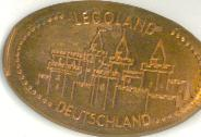 Pressed Euro Five Cent Piece - LEGOLAND Deutschland Castle Pattern
