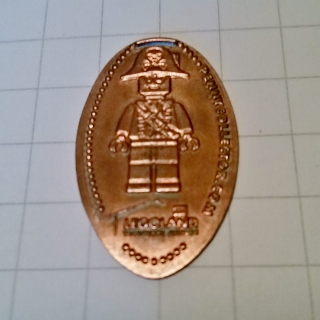 Pressed Penny - LEGOLAND Pirate Minifigure Pattern