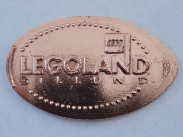 Pressed Fifty Øre Piece - LEGOLAND Billund Pattern