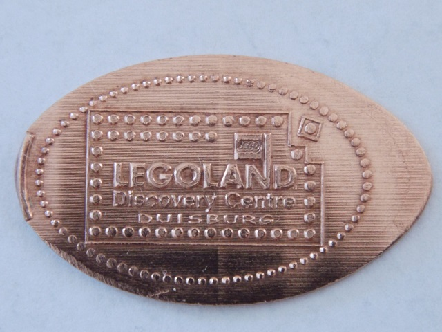 Pressed Euro Five Cent Piece - LEGOLAND Discovery Centre Duisburg Pattern