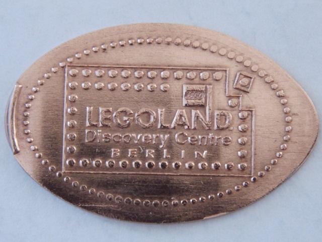 Pressed Euro Five Cent Piece - LEGOLAND Discovery Centre Berlin Pattern