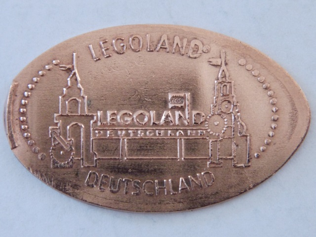 Pressed Euro Five Cent Piece - LEGOLAND Deutschland Entrance Gate Pattern