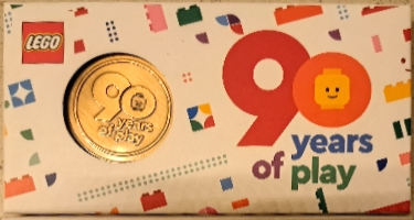 Coin, 90 Years of Play Logo / Wooden Duck on Back
