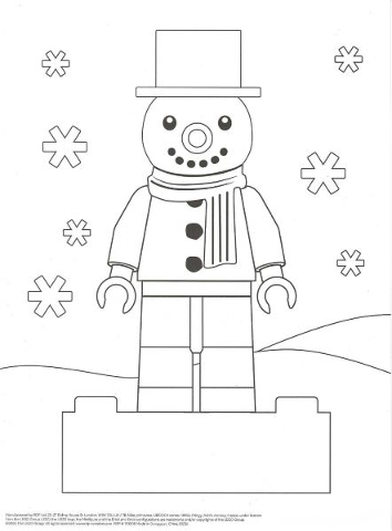 Coloring Page - Snowman