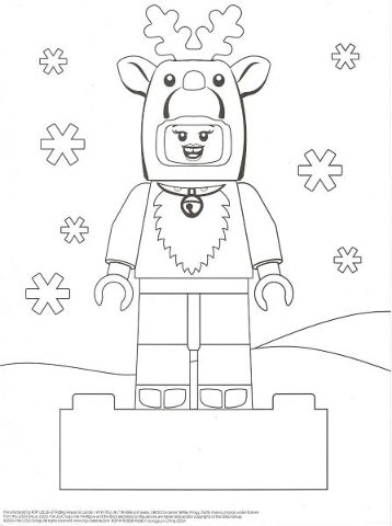 Coloring Page - Reindeer Costume