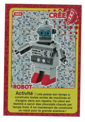Create the World Trading Card #003 Create: Robot (French)