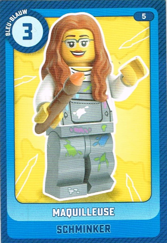 Create the World Trading Card #   5 Maquilleuse / Schminker (Belgian)