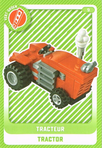 Create the World Trading Card #   9 Tracteur / Tractor (Belgian)