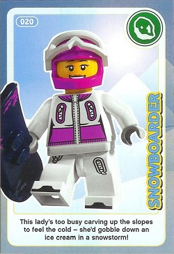 Create the World Trading Card #020 Snowboarder