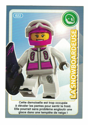 Create the World Trading Card #022 La Snowboardeuse (French)