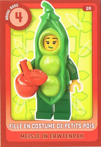 Create the World Trading Card #  26 Fille en Costume de Petits Pois / Meisje in Erwtenpak (Belgian)