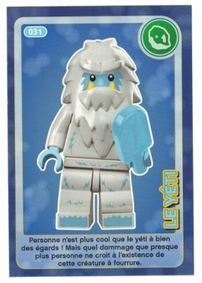 Create the World Trading Card #031 Le Yéti (French)