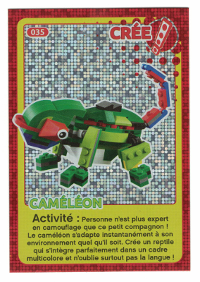 Create the World Trading Card #035 Create: Caméléon (French)