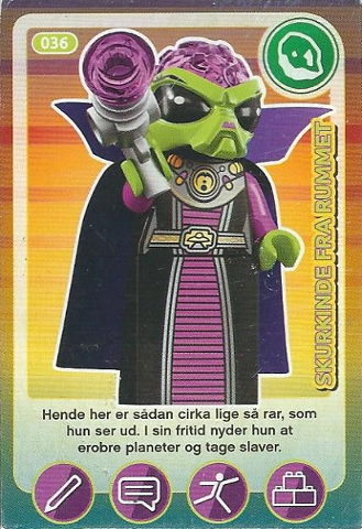 Create the World Trading Card #036 Skurkinde fra rummet (Danish)