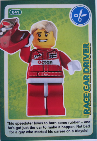 Create the World Trading Card #041 Race Car Driver