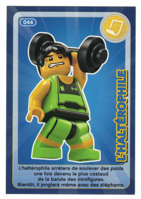 Create the World Trading Card #044 L'Haltérophile (French)