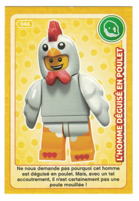 Create the World Trading Card #046 L'Homme Déguisé En Poulet (French)