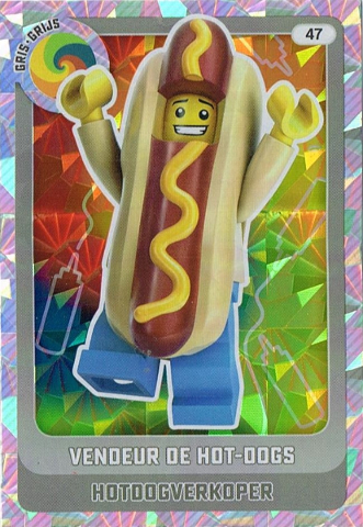 Create the World Trading Card #  47 Vendeur de Hot-Dogs / Hotdogverkoper (Belgian)
