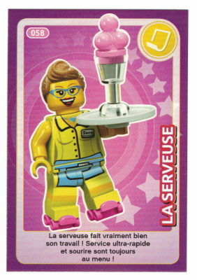 Create the World Trading Card #058 La Serveuse (French)