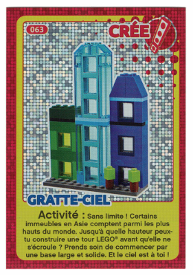 Create the World Trading Card #063 Create: Gratte-Ciel (French)