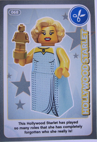 Create the World Trading Card #068 Hollywood Starlet