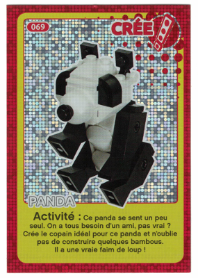 Create the World Trading Card #069 Create: Panda (French)