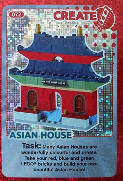 Create the World Trading Card #072 Create: Asian House
