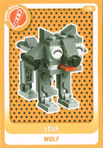 Create the World Trading Card #  76 Loup / Wolf (Belgian)