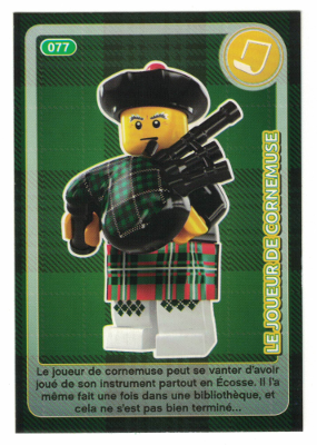 Create the World Trading Card #077 Le Joueur De Cornemuse (French)