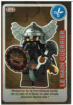 Create the World Trading Card #079 Le Nain Guerrier (French)