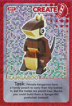 Create the World Trading Card #091 Create: Kangaroo
