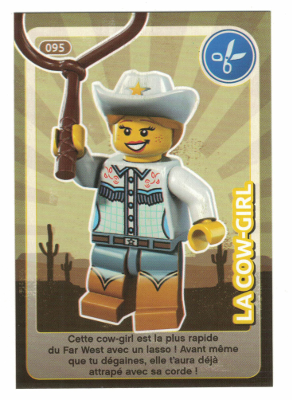 Create the World Trading Card #095 La Cow-Girl (French)