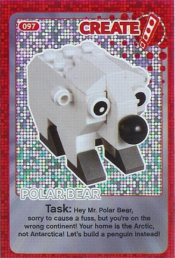 Create the World Trading Card #097 Create: Polar Bear