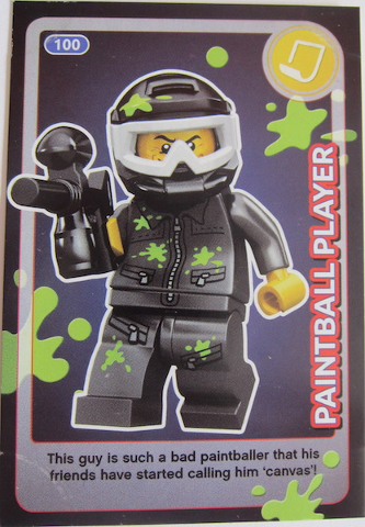 Create the World Trading Card #100 Paintball Player
