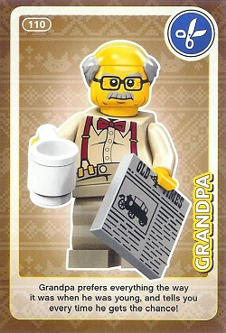 Create the World Trading Card #110 Grandpa