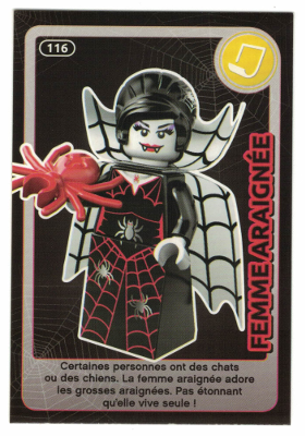 Create the World Trading Card #116 Femme Araignée (French)