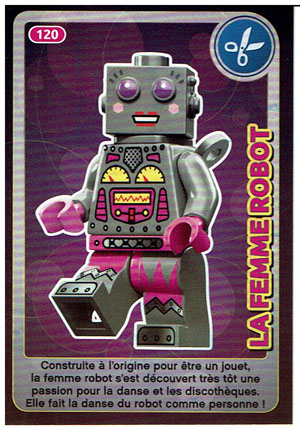 Create the World Trading Card #120 La Femme Robot (French)