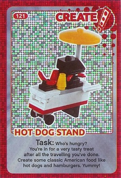 Create the World Trading Card #121 Create: Hot Dog Stand