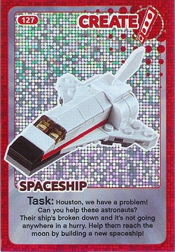 Create the World Trading Card #127 Create: Spaceship