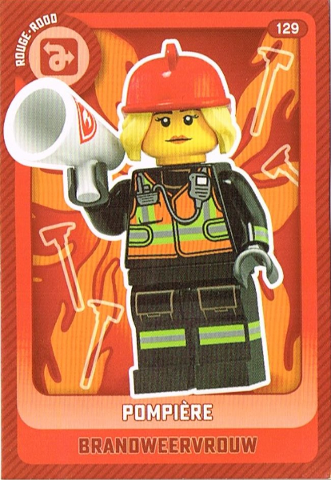 Create the World Trading Card # 129 Pompière / Brandweervrouw (Belgian)
