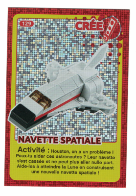 Create the World Trading Card #129 Create: Navette Spatiale (French)