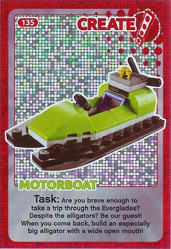 Create the World Trading Card #135 Create: Motorboat