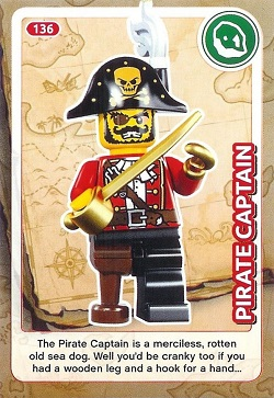 Create the World Trading Card #136 Pirate Captain