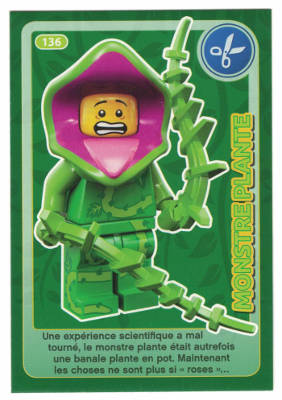Create the World Trading Card #136 Monstre Plante (French)