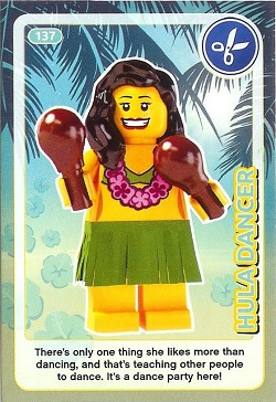 Create the World Trading Card #137 Hula Dancer